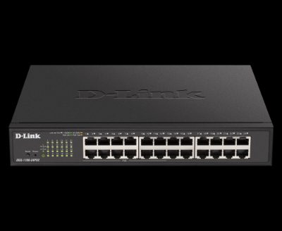 Smart Switch, DGS-1100-24PV2, Managed, Rack Mountable, Power over Ethernet (PoE) ports quantity 12, Power supply type Single