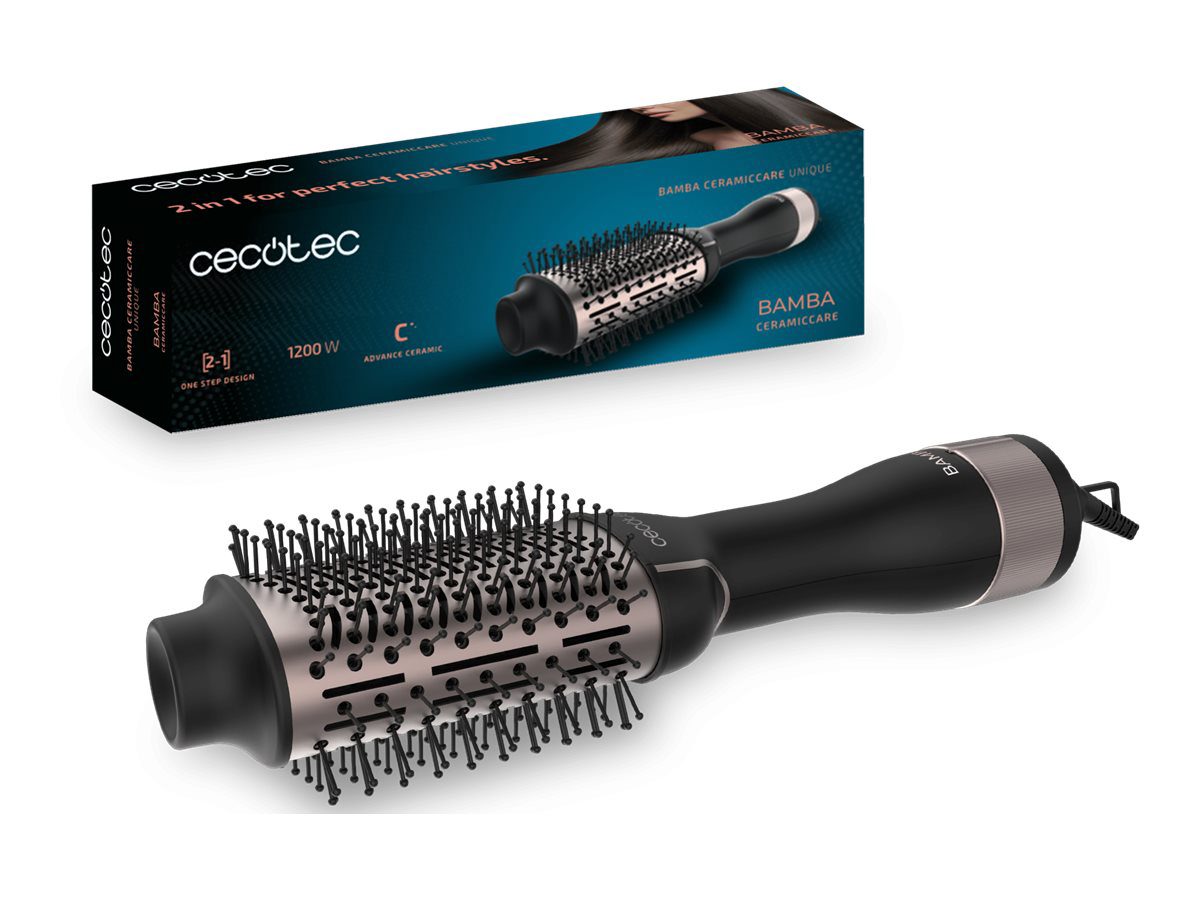 Cecotec Styling brush, CeramicCare Unique, Number of heating levels 3, 1200 W