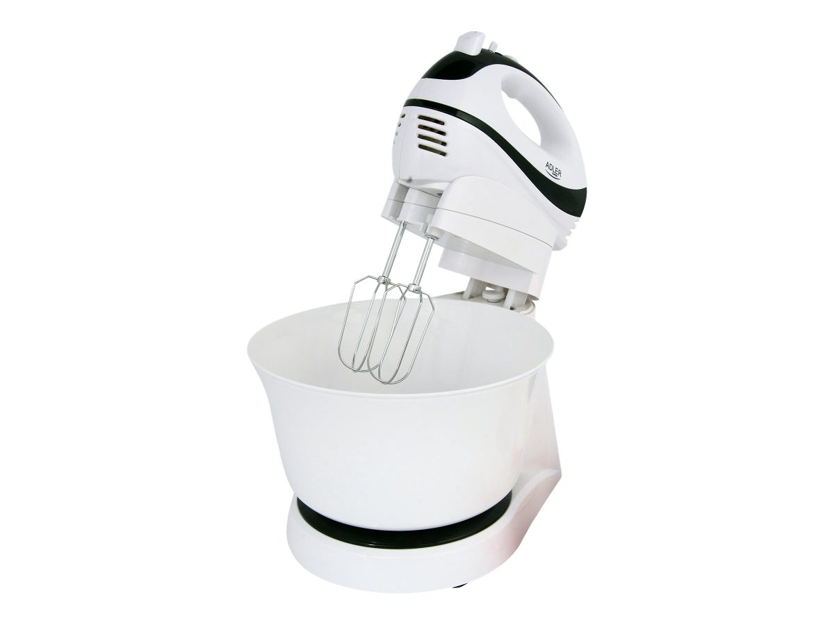 Mixer, AD 4206, Mixer with bowl, 300 W, Number of speeds 5, Turbo mode, White