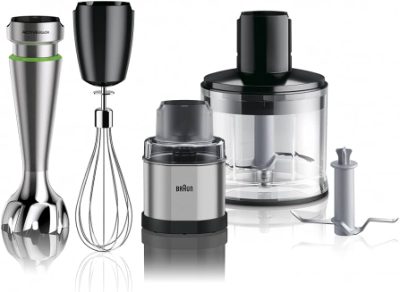 Hand Blender, MQ9138XI MultiQuick 9, 1200 W, Number of speeds 3, Chopper, Ice crushing, Black/Stainless Steel