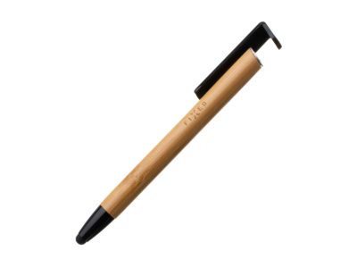 Pen With Stylus and Stand, 3 in 1, Pencil, Stylus for capacitive displays; Stand for phones and tablets, Bamboo