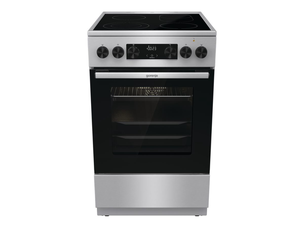 Cooker, GECS5C70XA, Hob type Vitroceramic, Oven type Electric, Stainless steel, Width 50 cm, Grilling, LED, Depth 59.4 cm, 70 L