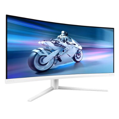 34M2C5501A/00, 34 ", VA, WQHD, 21:9, 180 Hz, 1 ms, 3440 x 1440 pixels, 300 cd/m², HDMI ports quantity 2, White