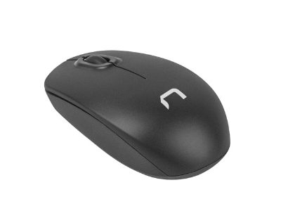 Natec Mouse, Merlin, Wireless, 1600 DPI, Optical, Black, Natec, Mouse, Optical, Wireless, Black-Grey