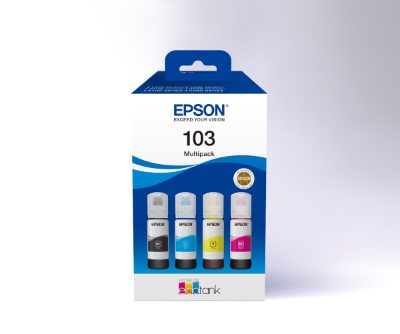 Epson 103 EcoTank, Ink Cartridge, Black, Cyan, Magenta, Yellow
