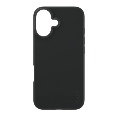 CARE Fashionable Case, Back cover, Apple, iPhone 16, Recycled plastic, Black