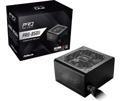 Power Supply, ASROCK, ATX, PC, 100 - 240 V, 850 W, PRO-850B