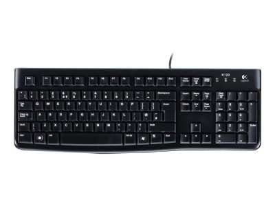 Desktop MK120, Wired keyboard, USB, Mouse included, US, Black