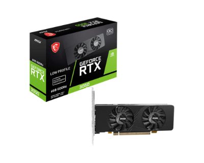 MSI GeForce RTX 3050 LP E 6G OC, NVIDIA, 6 GB, GeForce RTX 3050, GDDR6, HDMI ports quantity 2, PCI Express Gen 4 x16 (uses x8)