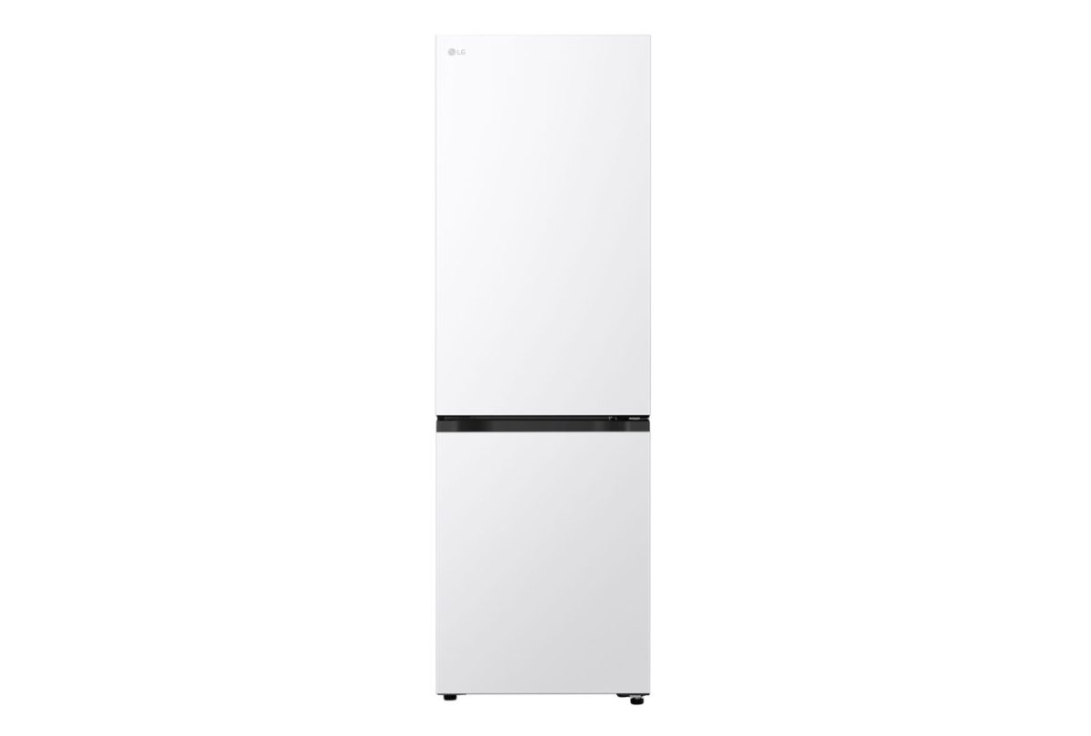 LG Refrigerator, GBBSJ1CCSW, Energy efficiency class C, Free standing, Combi, Height 186 cm, Fridge net capacity 220 L, Freezer net capacity 113 L, Display, 34 dB, Super White