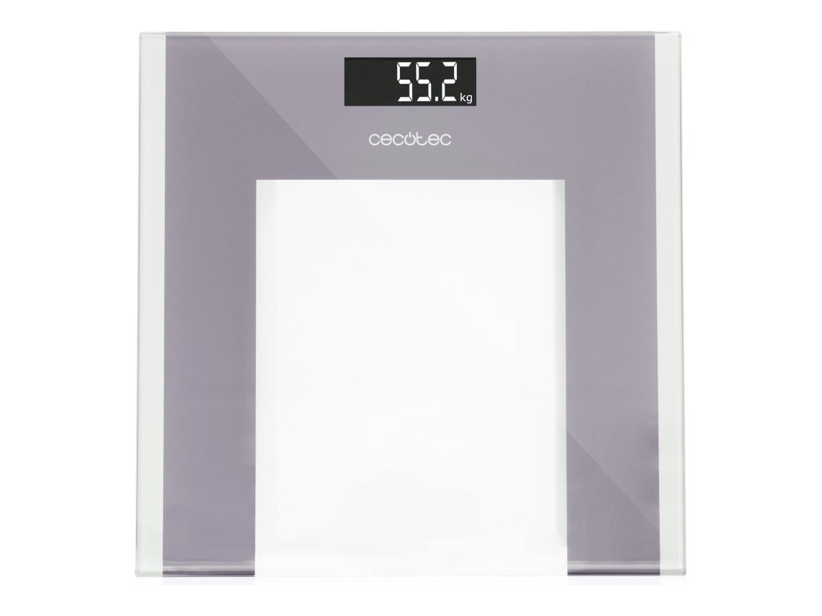 Cecotec Bathroom Scales, Surface Precision Healthy, Maximum weight (capacity) 180, Grey/Transparent