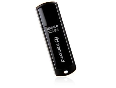 MEMORY DRIVE FLASH USB3 128GB/BLACK TS128GJF700 TRANSCEND