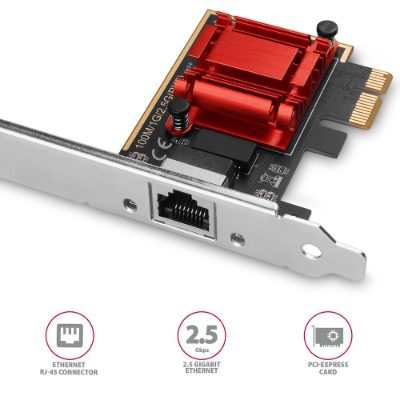 AXAGON PCI-Express network card with 2.5 Gbit/s transmission rate and PXE support, PCEE-G25