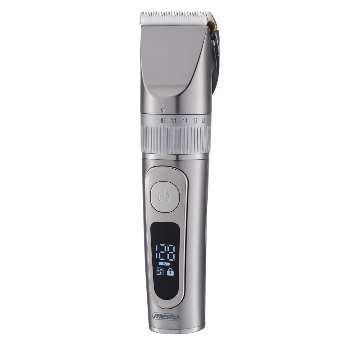 Hair Clipper with LCD Display, MS 2843, Cordless, Number of length steps 4, Stainless Steel