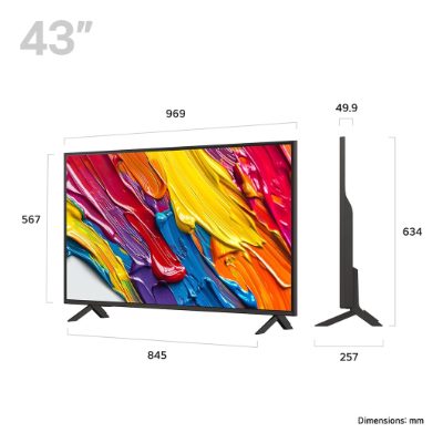 TV Set, LG, 43 ", 4K Ultra HD, 3840 x 2160 pixels, Flat, 16:9, QNED, 43QNED84A6C