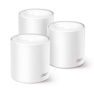 AX1500 Whole Home Mesh Wi-Fi 6 System, Deco X10 (3-pack), 802.11ax, 10/100/1000 Mbit/s, Ethernet LAN (RJ-45) ports 1, Mesh Support Yes, MU-MiMO Yes, No mobile broadband, Antenna type Internal