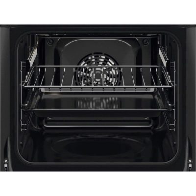 Electrolux cepeškrāsns ar riņķa sildelementu, iebūv., 65l, melna
