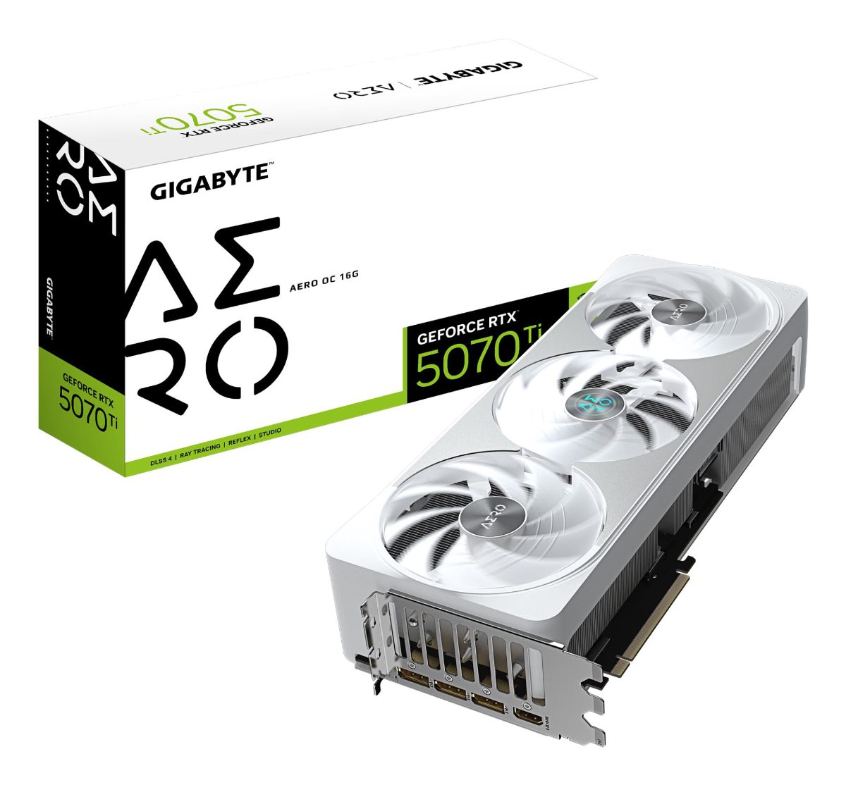 Gigabyte GeForce RTX 5070 Ti AERO OC 16G, NVIDIA, 16 GB, GeForce RTX 5070 Ti, HDMI ports quantity 1, PCI-E 5.0