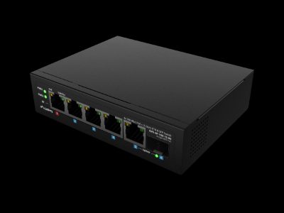 Switch PoE 1xBT 3xAT SFP/ETH Din Unmanagment Fast Ethernet, ILFE-4P-1GE-1S-90