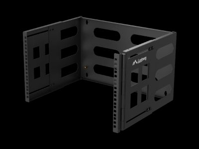 Lanberg Folding Bracket Wall-mount 19" 6U, FB01-5406-10B, Black