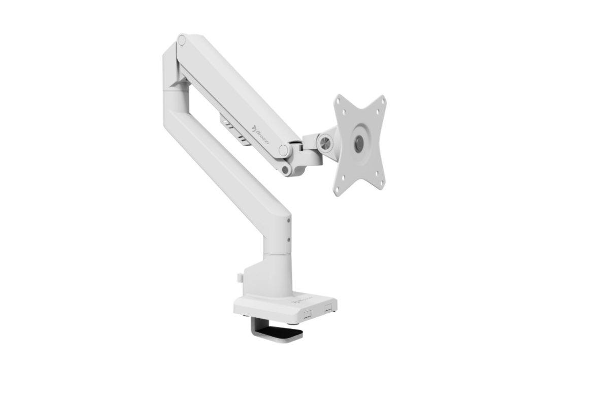 Arozzi Desk Mount, Neo Single - Gas Spring Monitor Arm AZ-ALZARE-NEO-WT, Tilt, Swivel, Rotation, Maximum weight (capacity) 9 kg, White
