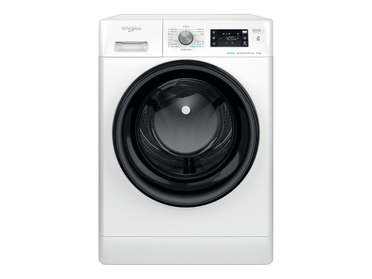 Washing Machine, FFB 8469 BV EE, Energy efficiency class A, Front loading, Washing capacity 8 kg, 1400 RPM, Depth 63 cm, Width 59.5 cm, Display, LED, Steam function, White