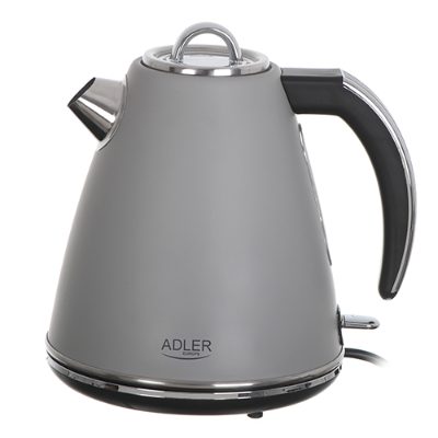 Kettle, AD 1343g, Electric, 2200 W, 1.5 L, Stainless steel, 360° rotational base, Grey