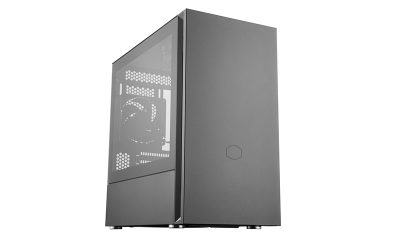 Silencio S400 with Steel side panel, Black, Mini ITX, Micro ATX