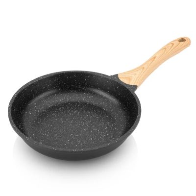 Pan, ETA792990000 TITANIUM II, Universal, Diameter 24 cm, Electric, induction, gas, glass ceramics, Suitable for induction hob, Fixed handle, Black