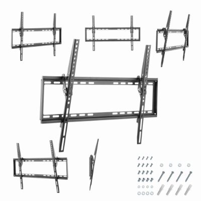 Wall mount, WM-70T-03, Tilt, 37-70 ", Black