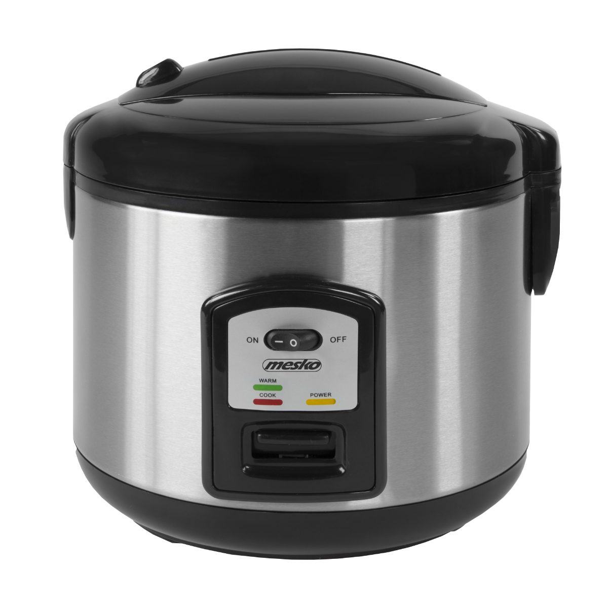Rice cooker, MS 6411, 1000 W, 1.5 L, Stainless steel/Black