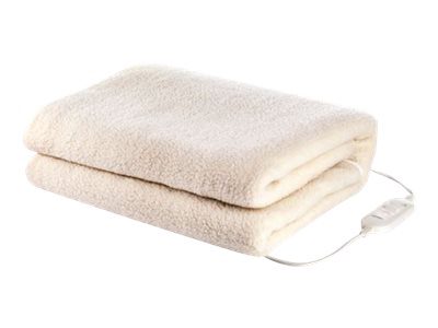 Electric underblanket, BW-4753, Number of heating levels 2, Number of persons 1, Washable, Fleece, White