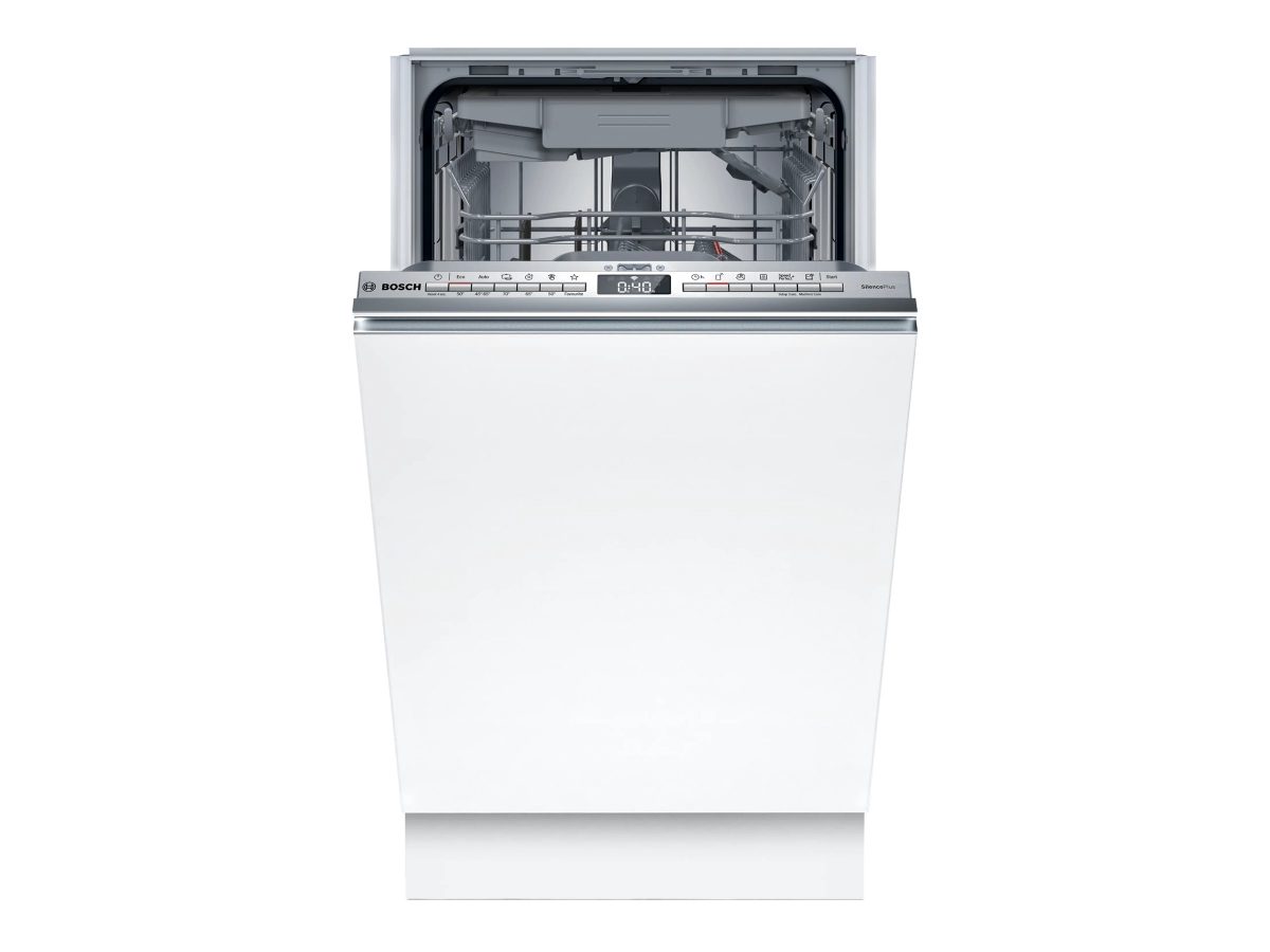Bosch Dishwasher, SPV4EMX25E, Built-in, Width 45 cm, Number of place settings 10, Number of programs 6, Energy efficiency class C, AquaStop function, White