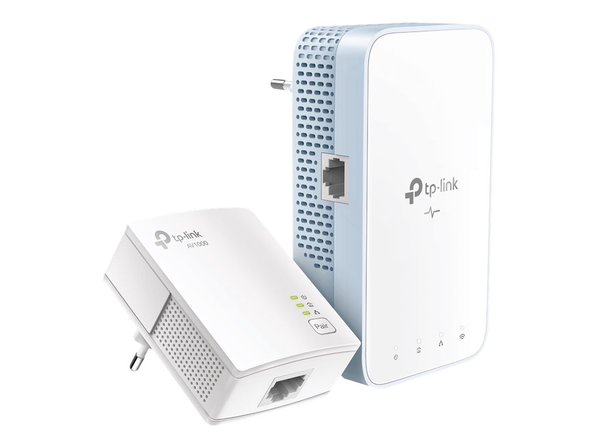 Gigabit Powerline Kit, TL-WPA7517, 10/100/1000 Mbit/s, Ethernet LAN (RJ-45) ports 1+1, 802.11ac, 2GHz/5GHz, Wi-Fi data rate (max) 300+433 Mbit/s