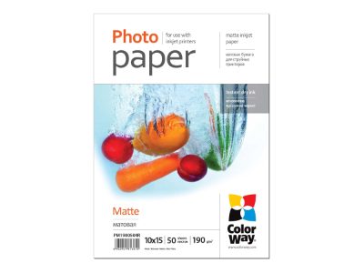 Matte Photo Paper, 190 g/m², 10x15