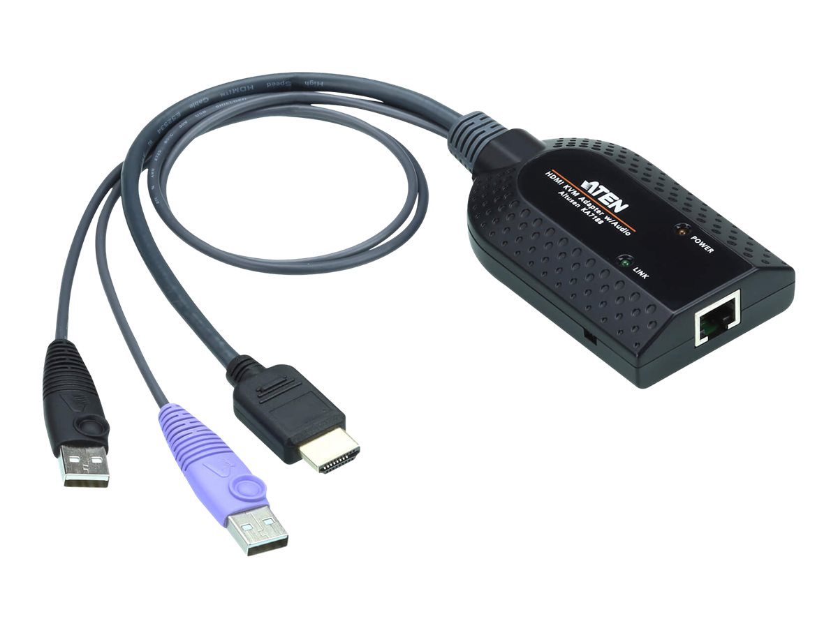 Aten USB HDMI Virtual Media KVM Adapter Cable (Support Smart Card Reader and Audio De-Embedder), Aten, USB HDMI Virtual Media KVM Adapter Cable (Support Smart Card Reader and Audio De-Embedder)