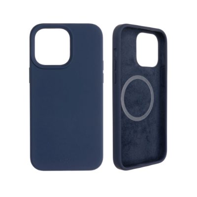 MagFlow with MagSafe support, Back cover, Apple, iPhone 14 Pro Max, Liquid silicon, Blue