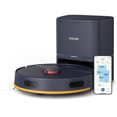 PHILIPS HomeRun 2000. sērijas Putekļsūcējs robots ar mazgāšanas funkciju, tumši zils