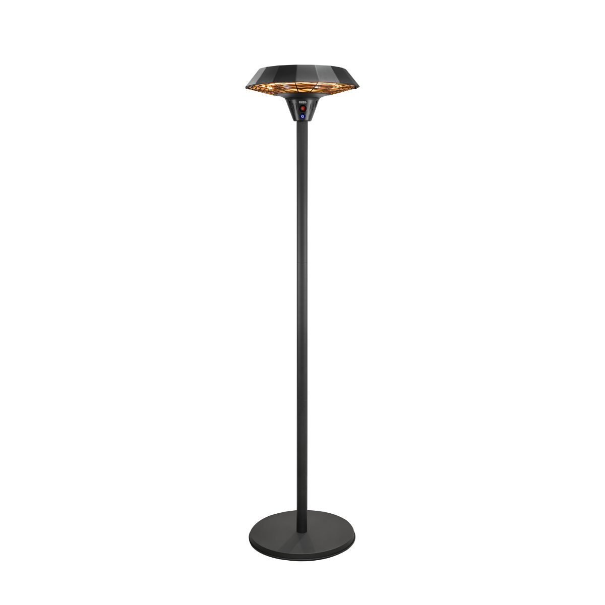 Electric Standing Infrared Patio Heater, TB2068S-01, Patio heater, 2000 W, Number of power levels 3, Suitable for rooms up to 20 m², Black, IP45