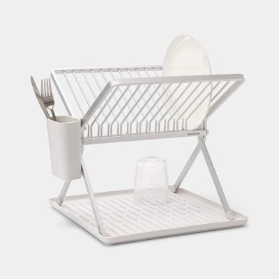 BRABANTIA saliekams trauku žāvētājs, light grey