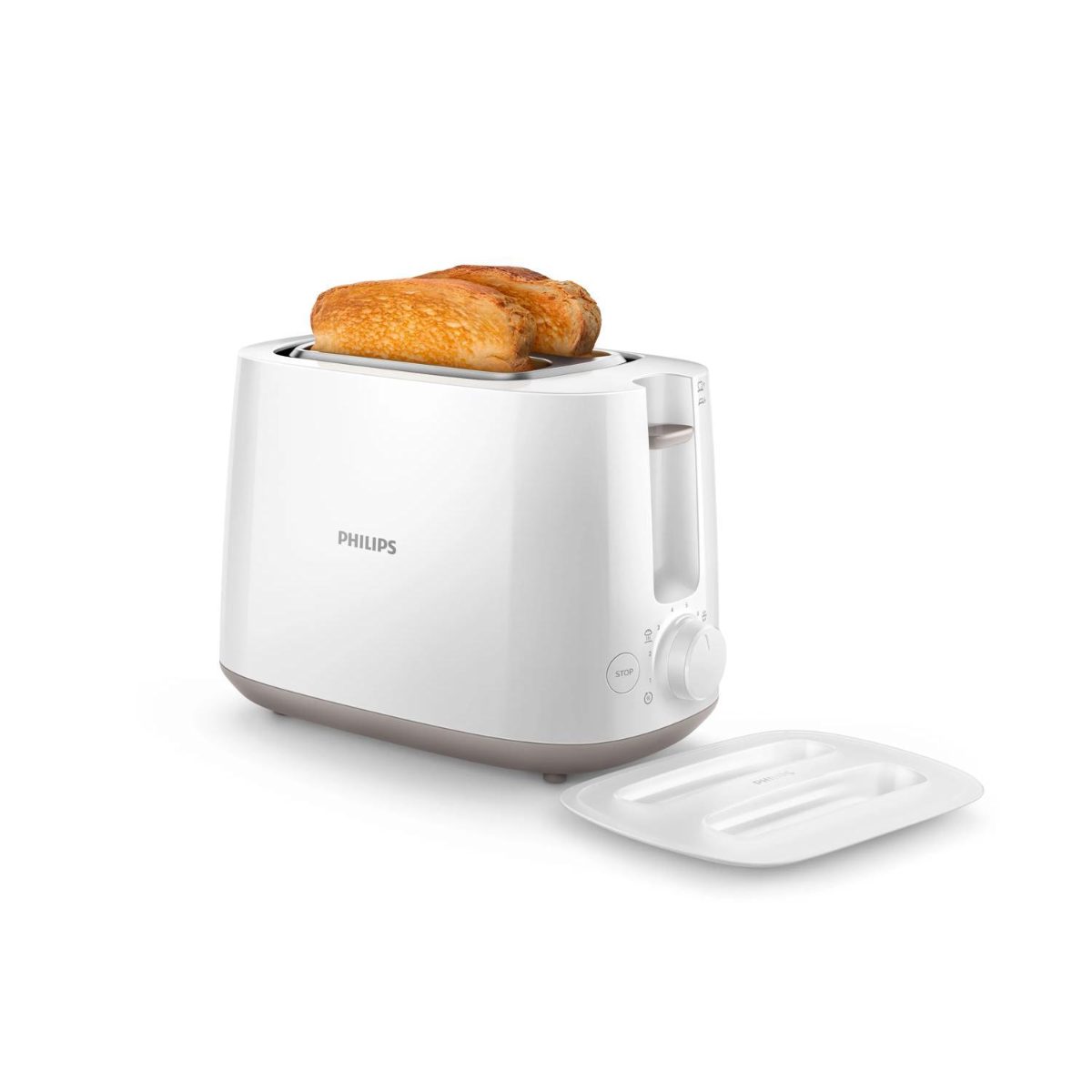 PHILIPS Tosteris,  830W (balts)