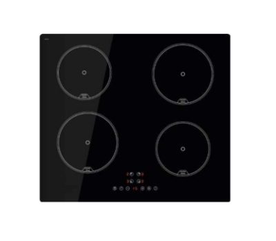 Hob, IB 6304E2 BK, Induction, Number of burners/cooking zones 4, Touch, Timer, Black