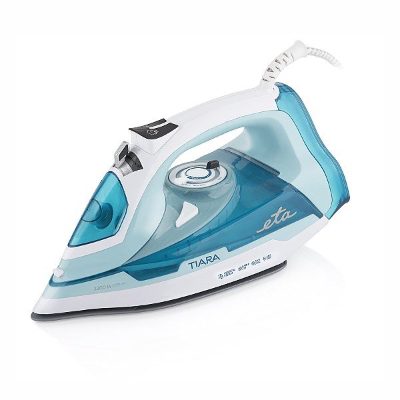 Tiara II, Steam Iron, 2200 W, Water tank capacity 450 ml, Continuous steam 40 g/min, Steam boost performance 120 g/min, Blue