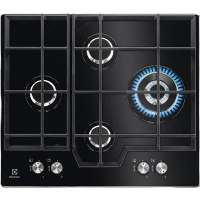 Electrolux stikla gāzes plīts virsma, iebūv., 60cm