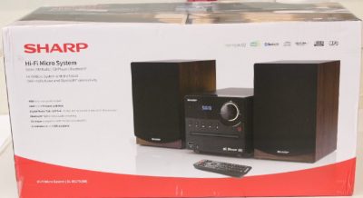Sharp XL-B517D(BR) Hi-Fi Micro System, CD/FM/USB/Bluetooth v5.0, Aux-in, 45W, Brown, Sharp Hi-Fi Micro System, XL-B517D(BR), Brown, USB port