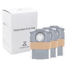 Vacuum Cleaner Accessory, ROBOROCK, Disposable Dust Bag 3-pack, White, For OC0/Q70+/Q70 Max+/OC5/Q75+/Q75 Max+/Q55+/O35/S75 MaxV Ultra/S70 Pro Ultra/S80 Pro Ultra/S85 Pro Ultra/OC0-D/S80+/Q80 Max+/OC5-D/S85+/Q85 Max+/Q55 Pro+/S70 Max Ultra/S75 Max Ultra/Q55 Max+/Q55 DuoRoller+, 8.02.0215