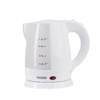 Kettle, MS 1276, Standard, 1600 W, 1 L, Plastic, 360° rotational base, White