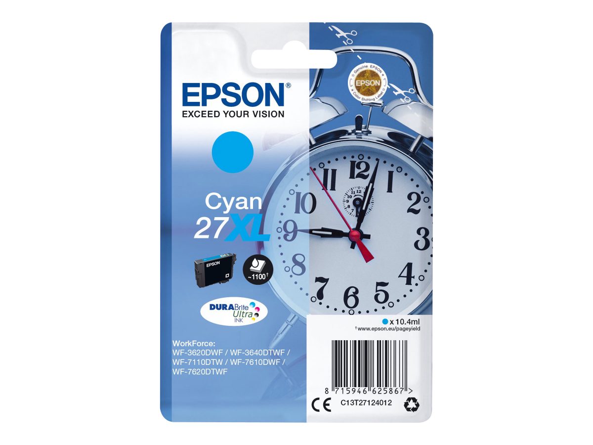 Epson T2712, 27XL, Ink cartridge, Cyan