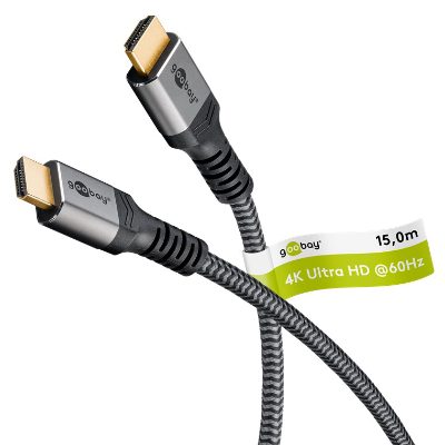 Goobay High Speed HDMI Cable with Ethernet, 64998, 15 m