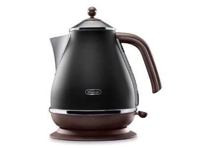 Icona Vintage, KBOV2001BK, Standard kettle, 2000 W, 1.7 L, Stainless steel, 360° rotational base, Black